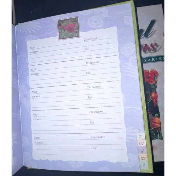 Address & Telephone Book And Special Occasions Birthdays & Anniversaries Hardcov - Picture 4 of 9